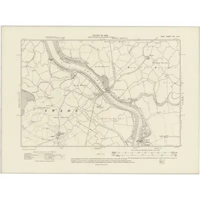 1906 Map of Kent XXI.NW, 1909 Print