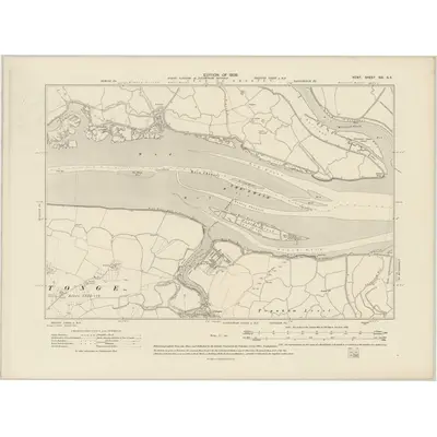 1906 Map of Kent XXI.SE, 1909 Print