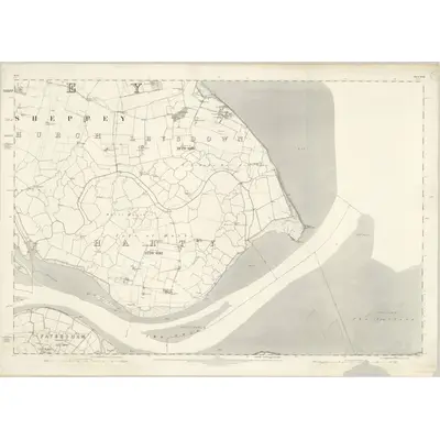 1865 Map of Kent XXII, 1870 Print