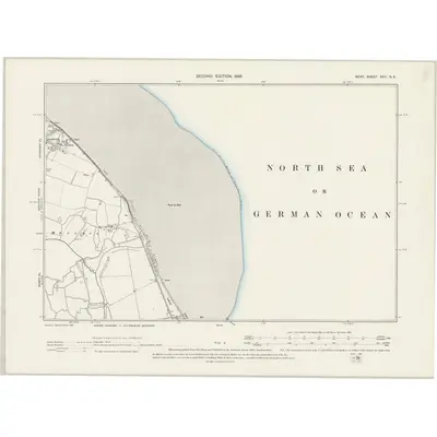 1896 Map of Kent XXII.NE, 1898 Print