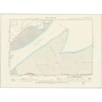 1896 Map of Kent XXII.SE, 1898 Print