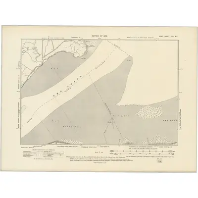 1906 Map of Kent XXII.SE, 1908 Print