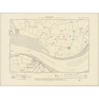 1906 Map of Kent XXII.SW, 1908 Print