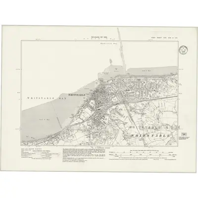 1932 Map of Kent XXIII.NW & SW, 1935 Print