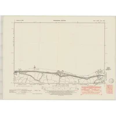 1939 Map of Kent XXIV.NE, 1950 Print