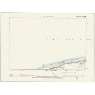 1896 Map of Kent XXIV.NW, 1898 Print