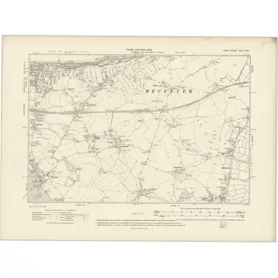 1906 Map of Kent XXIV.SW, 1908 Print