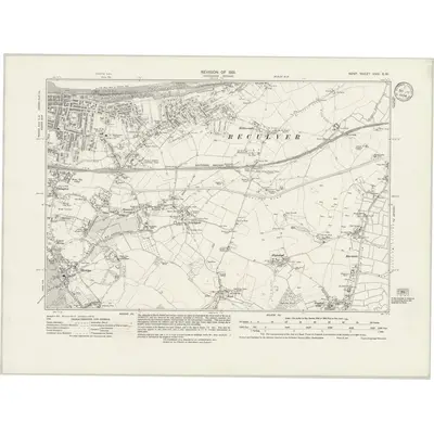 1931 Map of Kent XXIV.SW, 1934 Print