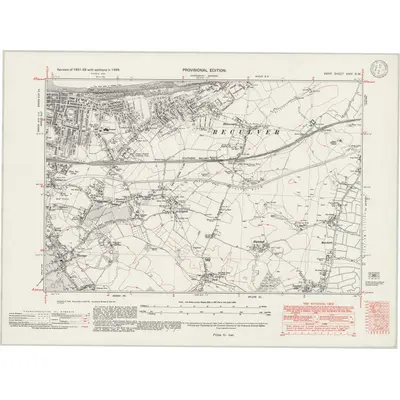 1938 Map of Kent XXIV.SW, 1946 Print