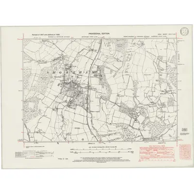 1938 Map of Kent XXIX.NW, 1946 Print