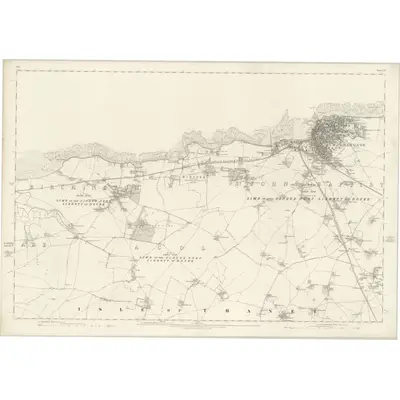 1872 Map of Kent XXV, 1877 Print