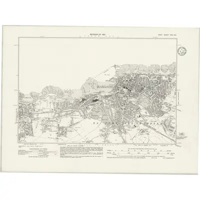 1931 Map of Kent XXV.NE, 1935 Print