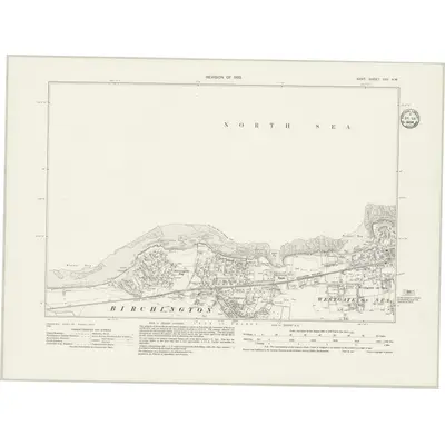 1932 Map of Kent XXV.NW, 1934 Print