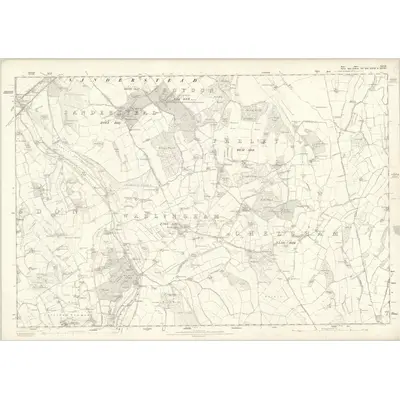 1868 Map of Kent XXVII, 1871 Print
