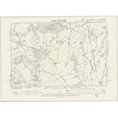 1895 Map of Kent XXVII.SE, 1899 Print