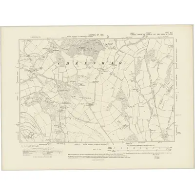 1908 Map of Kent XXVII.SE, 1910 Print