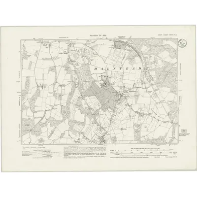1932 Map of Kent XXVIII.NE, 1934 Print