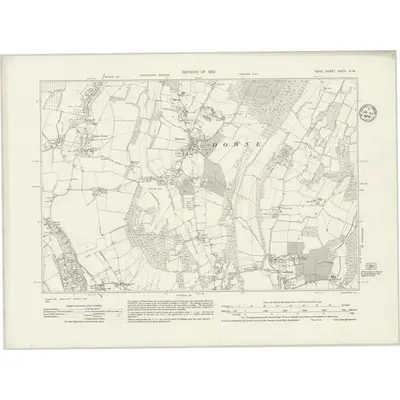 1932 Map of Kent XXVIII.NW, 1934 Print