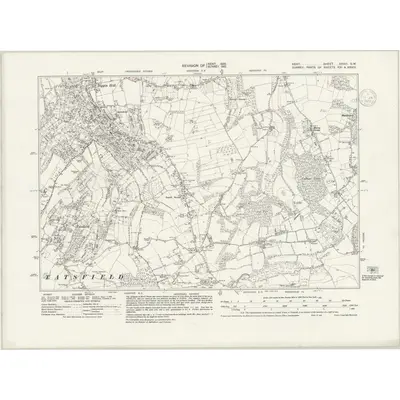 1932 Map of Kent XXVIII.SW, 1939 Print