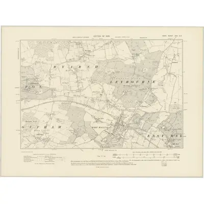 1907 Map of Kent XXX.SE, 1909 Print