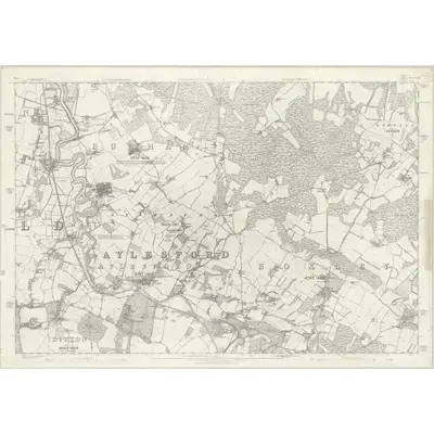 1864 Map of Kent XXXI, 1869 Print