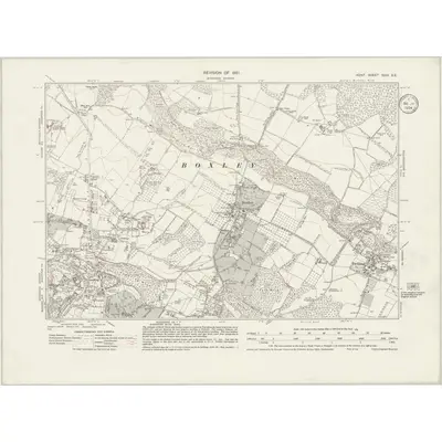 1931 Map of Kent XXXI.SE, 1934 Print