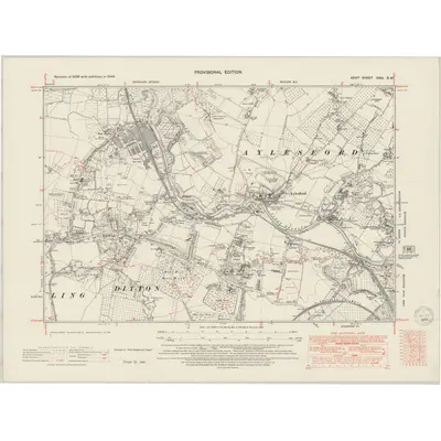 1948 Map of Kent XXXI.SW, 1949 Print