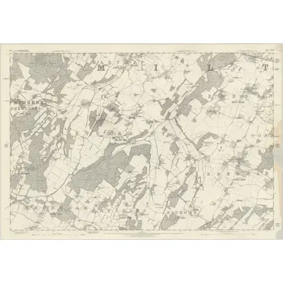 1864 Map of Kent XXXII, 1870 Print
