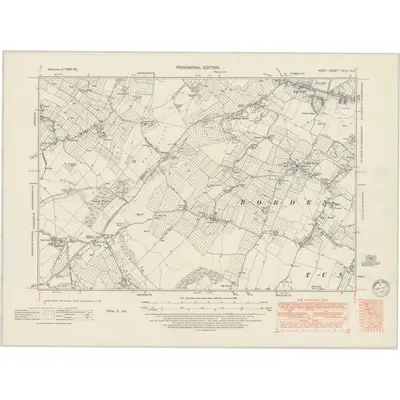 1939 Map of Kent XXXII.NE, 1950 Print