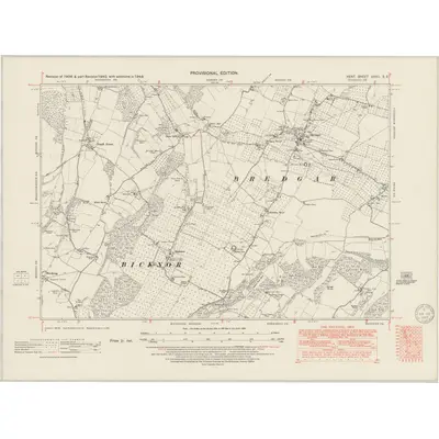 1946 Map of Kent XXXII.SE, 1950 Print