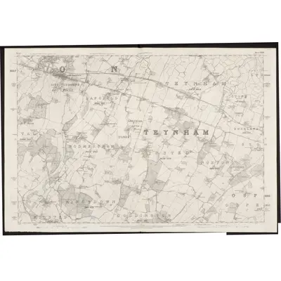 1865 Map of Kent XXXIII, 1872 Print