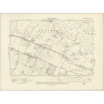 1906 Map of Kent XXXIII.NE, 1909 Print