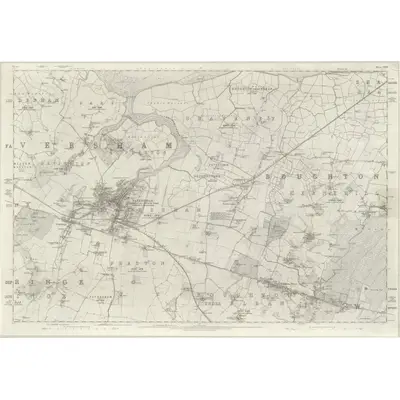 1865 Map of Kent XXXIV, 1877 Print