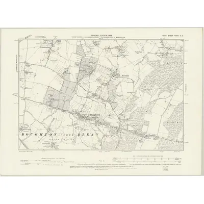 1896 Map of Kent XXXIV.SE, 1898 Print