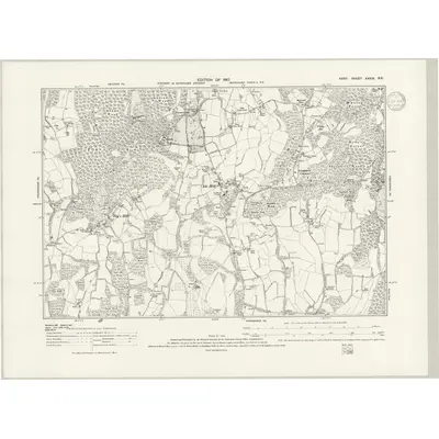 1907 Map of Kent XXXIX.SE, 1938 Print