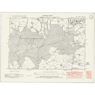 1938 Map of Kent XXXV.NE, 1946 Print