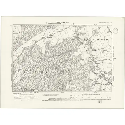 1906 Map of Kent XXXV.SW, 1939 Print