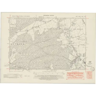 1947 Map of Kent XXXV.SW, 1950 Print
