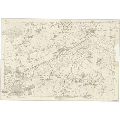 1872 Map of Kent XXXVI, 1877 Print