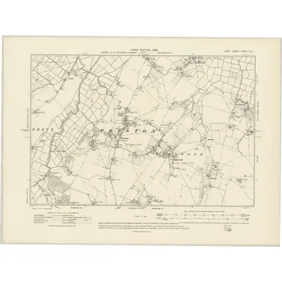 1906 Map of Kent XXXVI.SE, 1908 Print