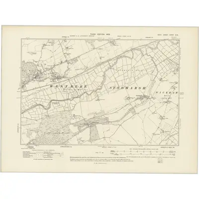 1906 Map of Kent XXXVI.SW, 1908 Print