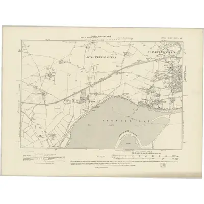 1905 Map of Kent XXXVII.NE, 1908 Print