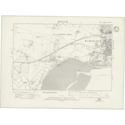 1931 Map of Kent XXXVII.NE, 1934 Print