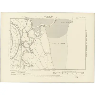 1905 Map of Kent XXXVII.SE, 1908 Print