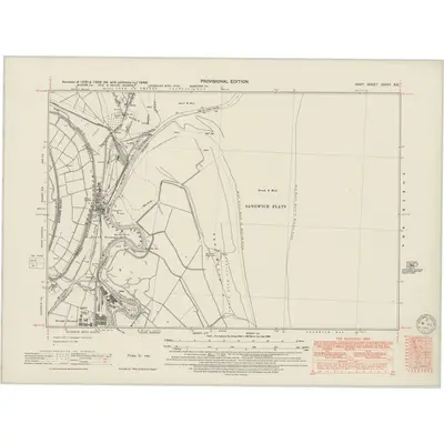 1946 Map of Kent XXXVII.SE, 1949 Print