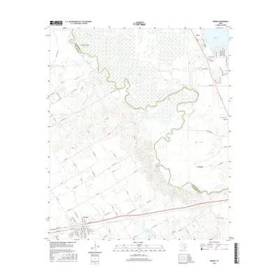 2016 Map of Kerens, 2016 Print
