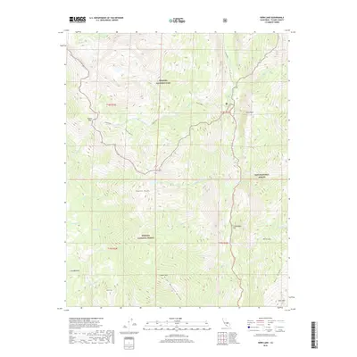 2018 Map of Kern Lake, 2018 Print