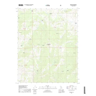 2018 Map of Kern Peak, 2018 Print