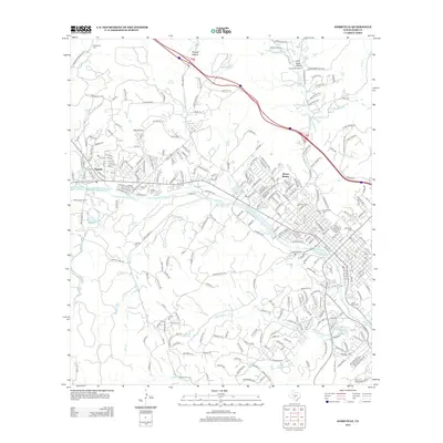 2012 Map of Kerrville, 2012 Print