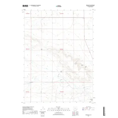 2017 Map of Kessler Gap, 2017 Print